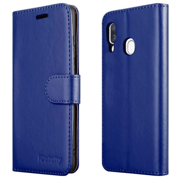 Samsung-Galaxy-A40-Case Wallet-Blue