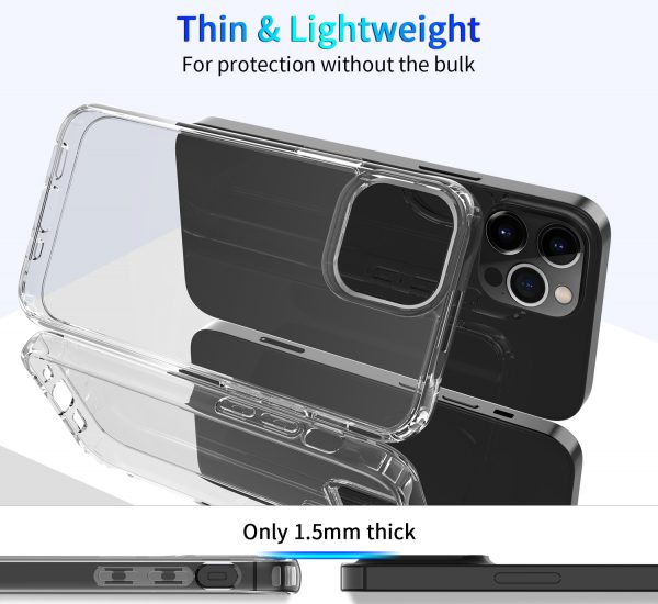 iCatchy Case Compatible with iPhone 13 6.1-Inch, Anti-scratch Clear Back
